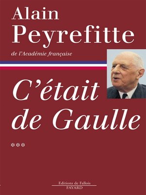 cover image of C'était de Gaulle Tome 3